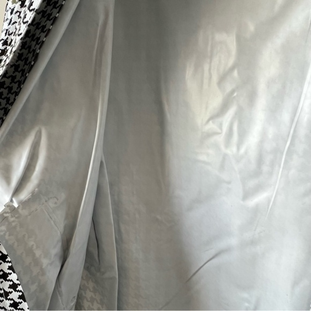 Wippette by Kenn Sporn Vintage 80s Houndstooth Rain Jacket with‎ Shoulder Pads - Picture 10 of 13